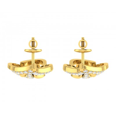 Pamela Diamond Earrings in Gold